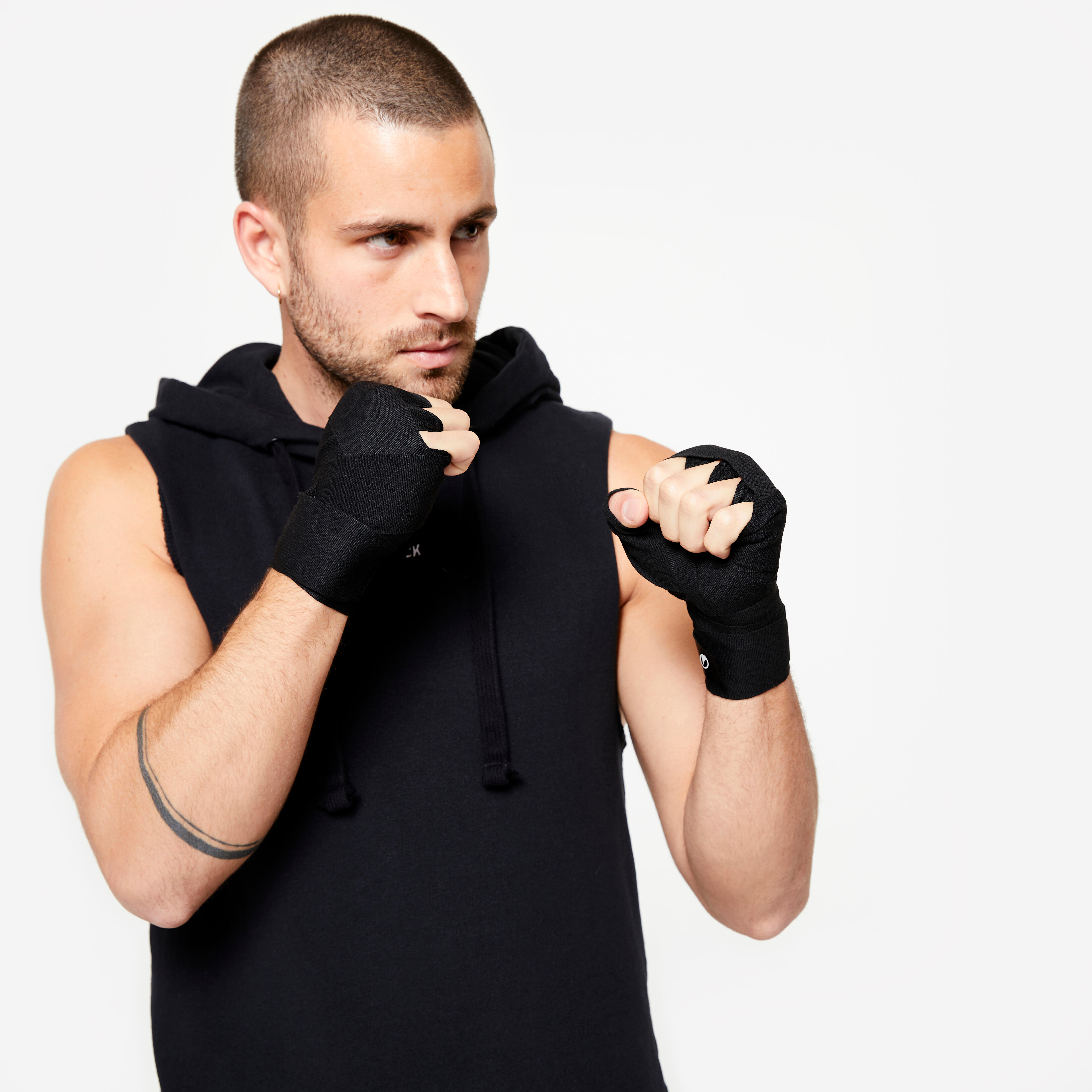 BANDES DE BOXE 2,5M  NOIRES