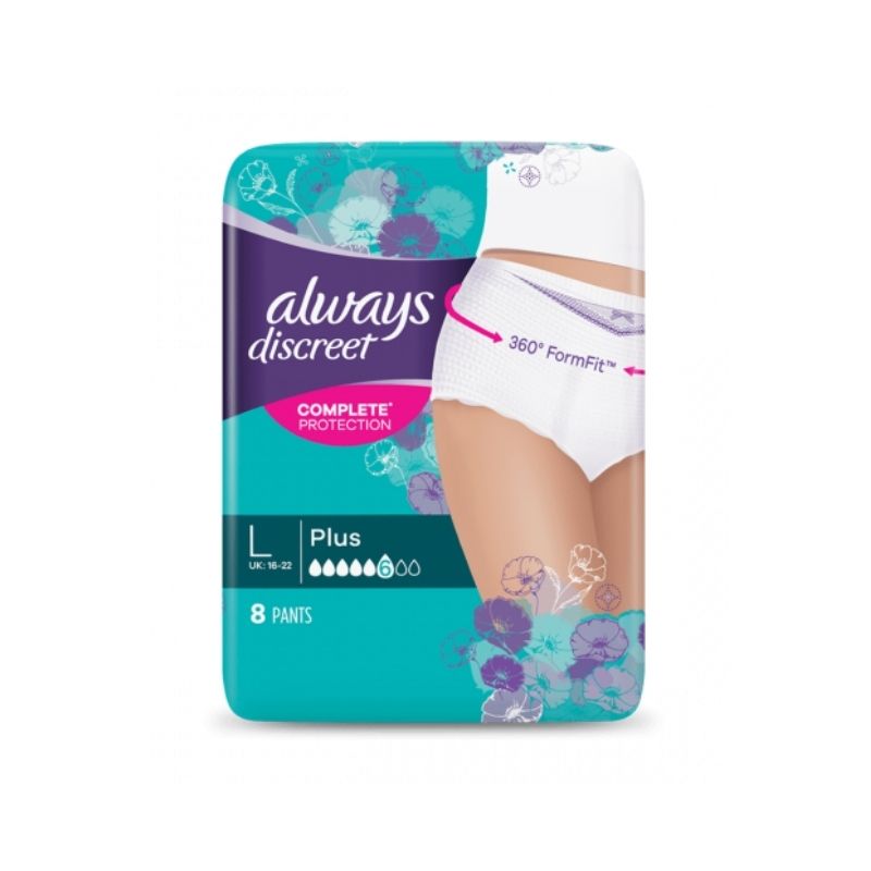ALWAYS DISCREET PLUS L / 8 CULOTTES