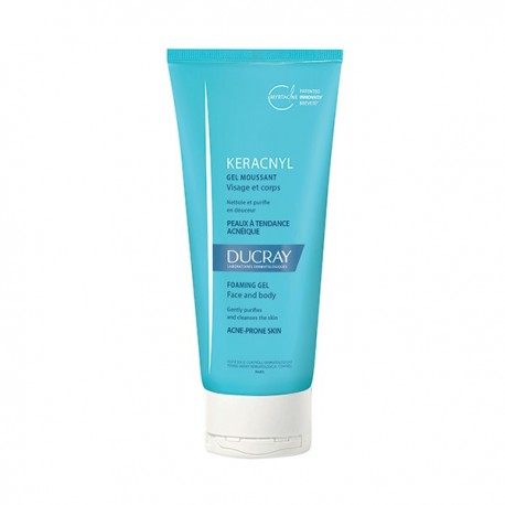 Ducray KERACNYL GEL MOUSSANT VISAGE ET CORPS  200ml