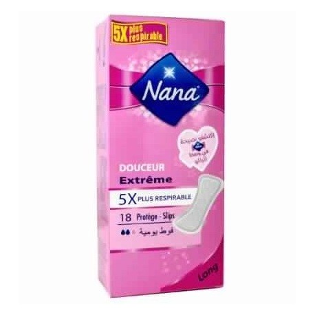 NANA Protège-Slips Long Douceur Extrême 18 unités