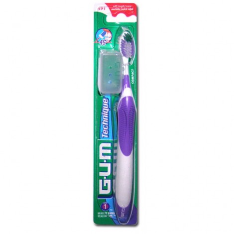 GUM Brosse à dents Technique Compact souple (491)