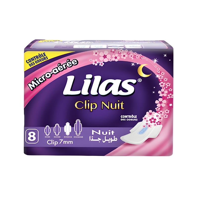 LILAS CLIP POCKET NUIT 8P