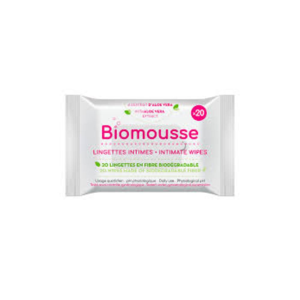 Biomousse Lingettes Intimes 20Pcs