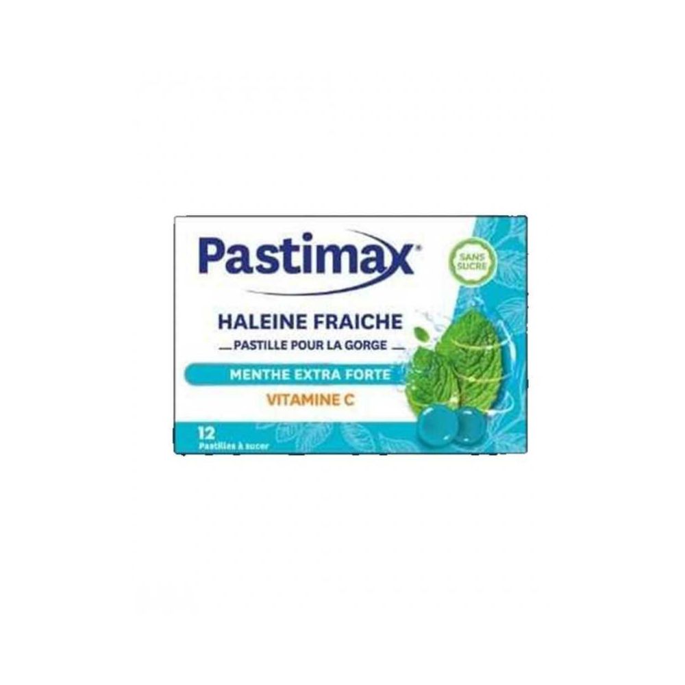 Pastimax Haleine Fraiche Menthe Extra Forte 12 Pastilles A Sucer