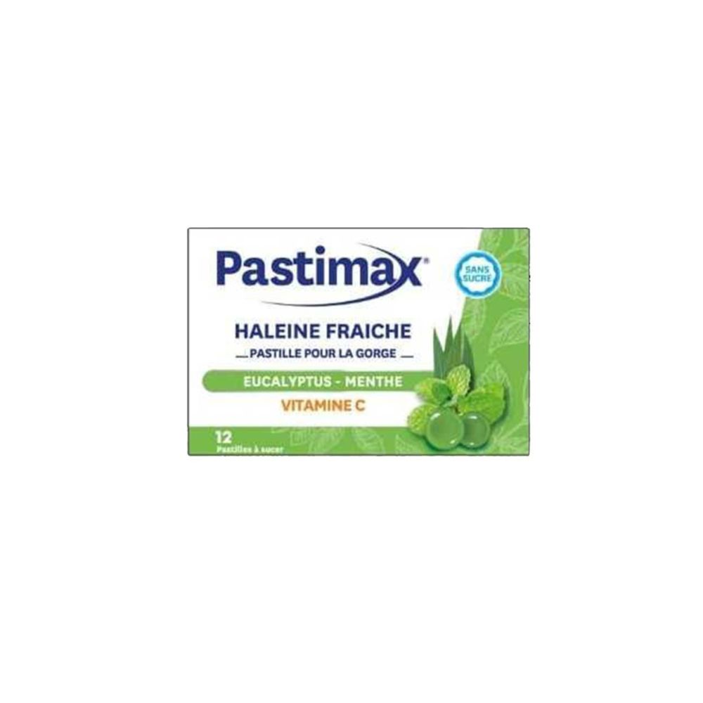 Pastimax Haleine Fraiche Eucalyptus Menthe 12 Pastilles A Sucer