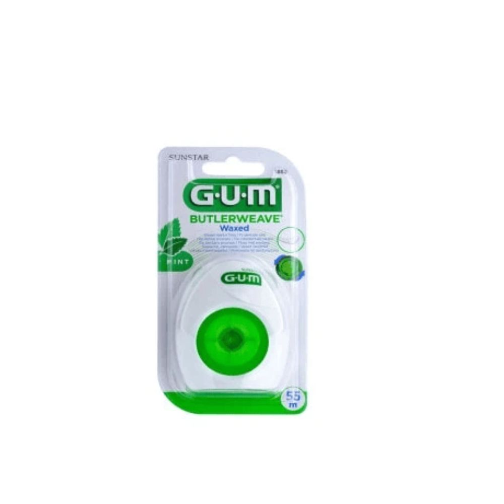 Gum Fils Dentaires Plats Cire Menthole 55M 1855