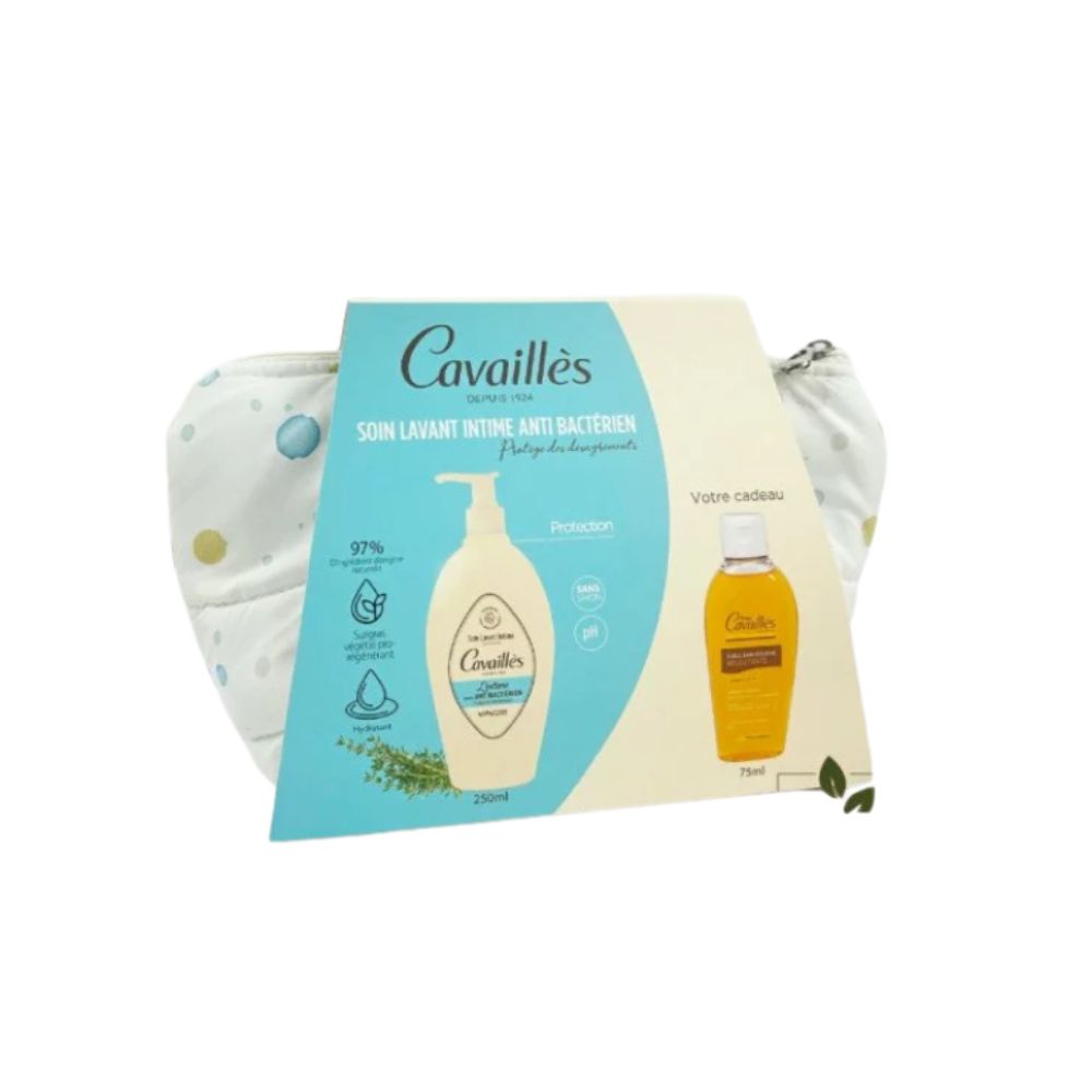 ROGE CAVAILLES Trousse Soin Intime Anti Bacterien 250ML + Huile De Douche Veloutante 75ML OFFERTE