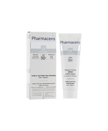 PHARMACERIS W Triple Action Crème de jour éclaircissante SPF50+  30 ml