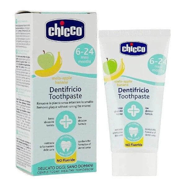 CHICCO DENTIFRICE SAVEUR POMME ET BANANE 6 MOIS+ 50ML