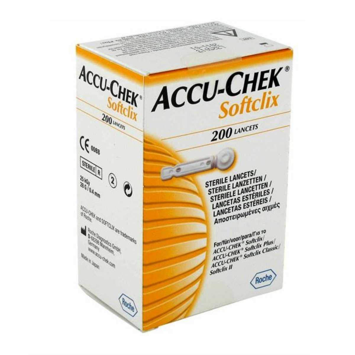 ACCU-CHEK SOFTCLIX LANCETTES BT/200