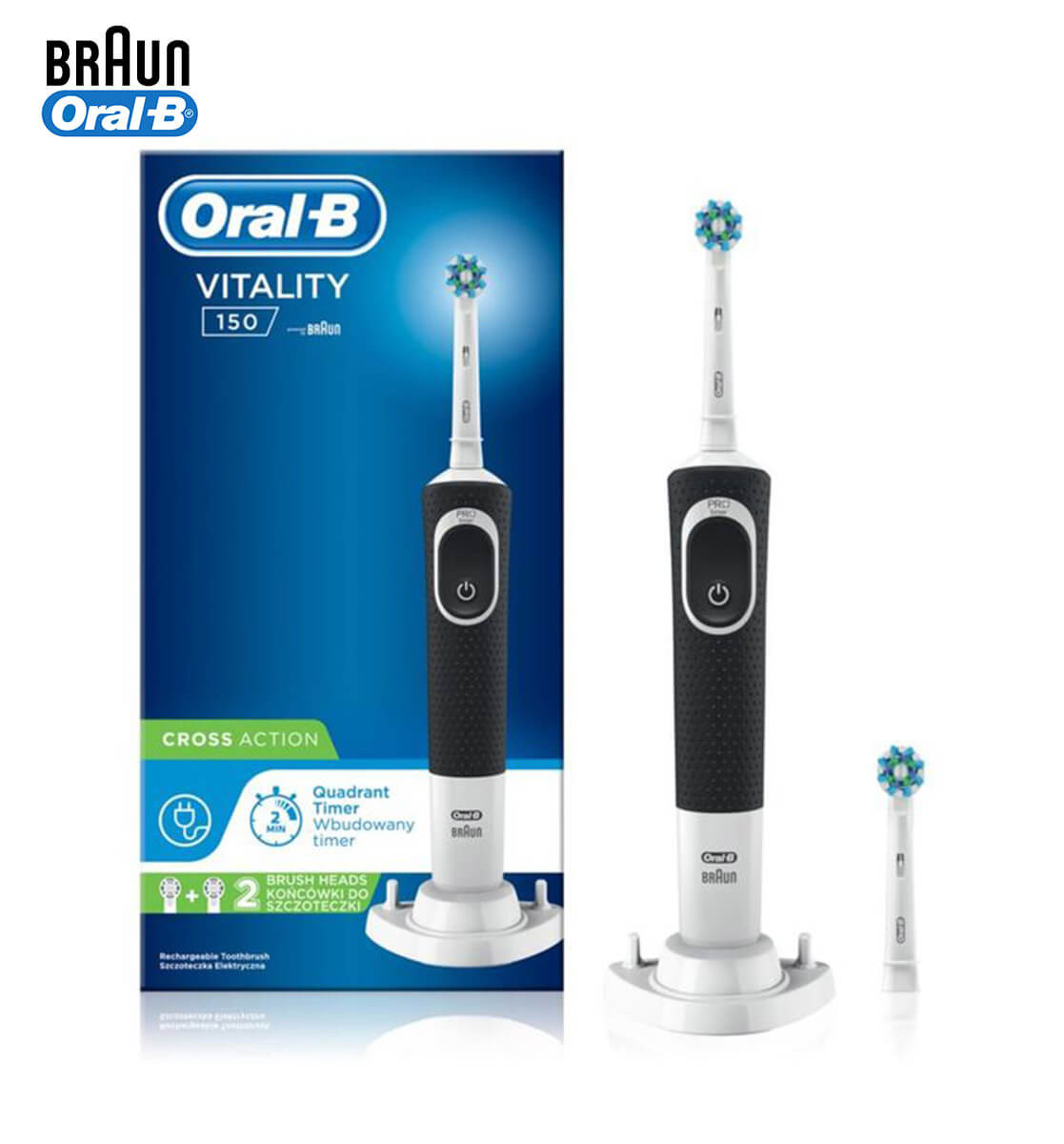 ORAL B BROSSE A DENTS ELECTRIQUE VITALITY 150 CROSSACTION D100.424.1