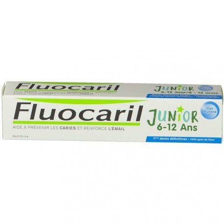 FLUOCARIL JUNIOR DENTIFRICE GEL BUBBLE 6-12 ANS 75 ML