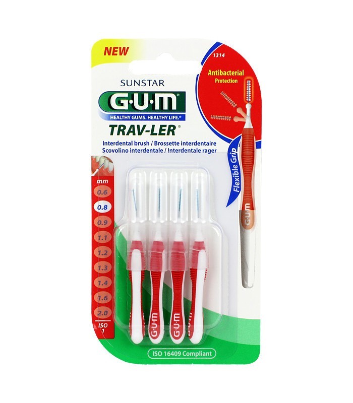 GUM BROSSETTE TRAVLER CYLINDRIQUE 0,8 MM (1314)