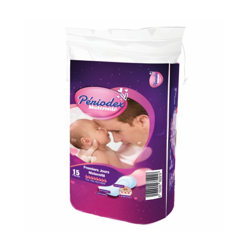 NANA SERVIETTE MATERNITE PERIODEX 15 PIECES