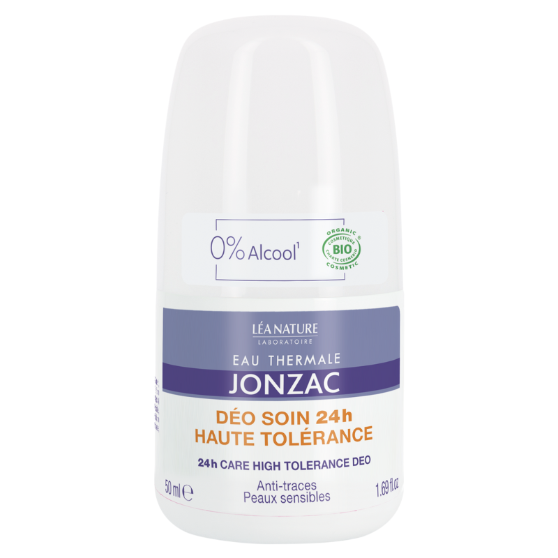 JONZAC DEO SOIN HAUTE TOLERANCE ANTI TRACES PEAUX SENSIBLES 24H 50ML