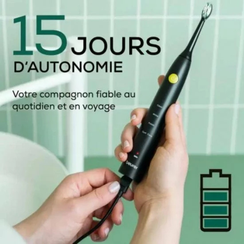 BEURER SC 30 JET BLACK GP BROSSE A DENTS ELECTRIQUE