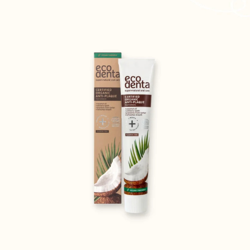 ECODENTA DENTIFRICE CONTRE LA PLAQUE A LHUILE DE COCO 75ML